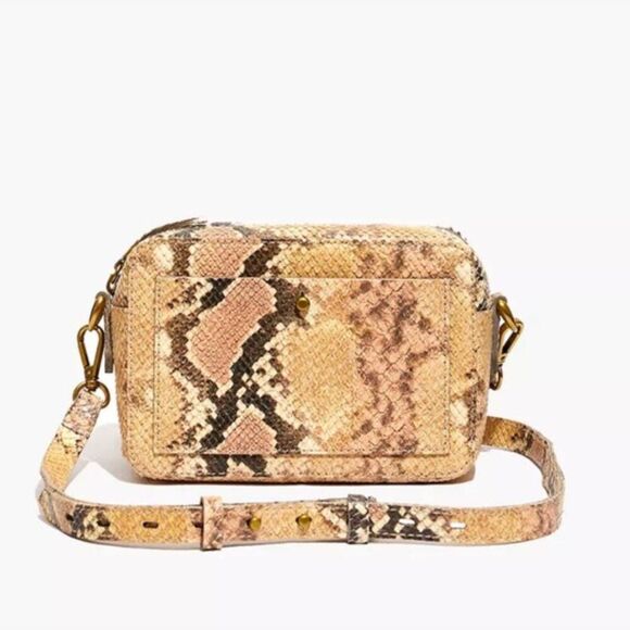 NWOT Madewell The Transport Camera Bag: Snake Embossed Edition - Picture 4 of 7